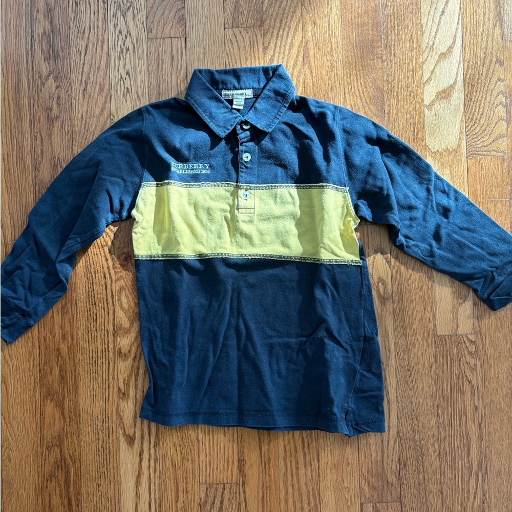 Burberry Kids Long Sleeve Polo